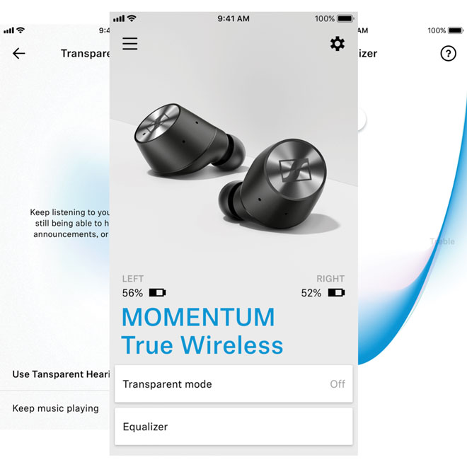 Momentum True Wireless settings